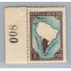 ARGENTINA PROCERES Y RIQUEZAS 1 ESTAMPILLA SIN FILIGRANA NUEVA MINT GJ 812 CON BORDE DE HOJA NUMERADO U$ 5.85 +